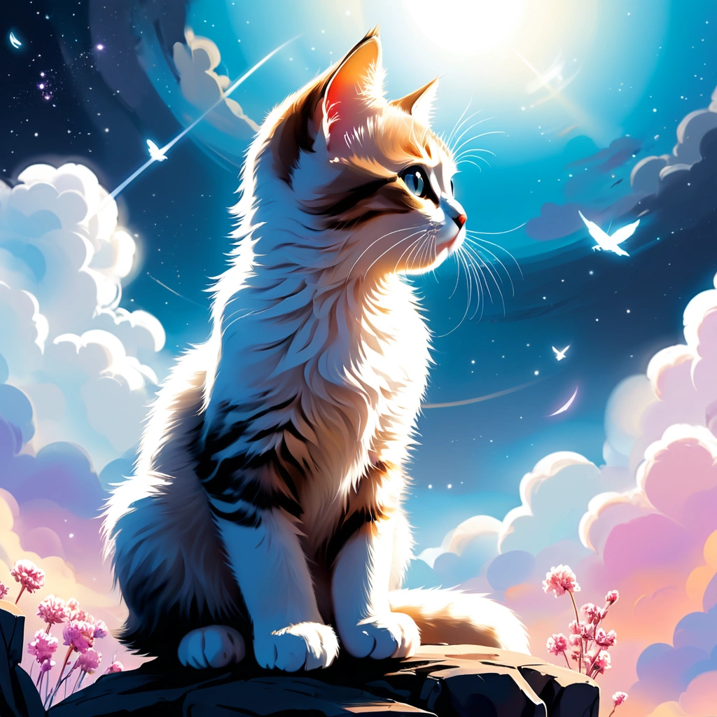 a heavenly site, a beautiful kitten
