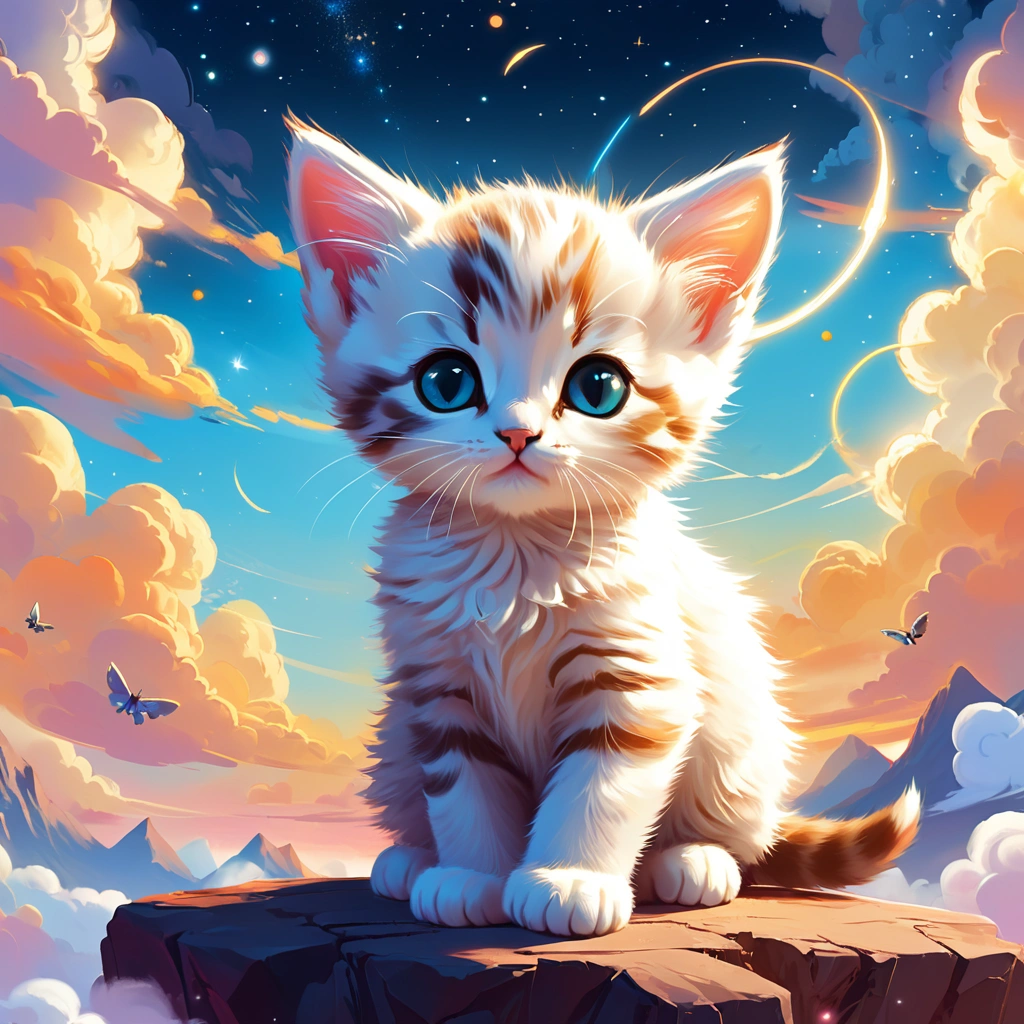 a heavenly site, a beautiful kitten