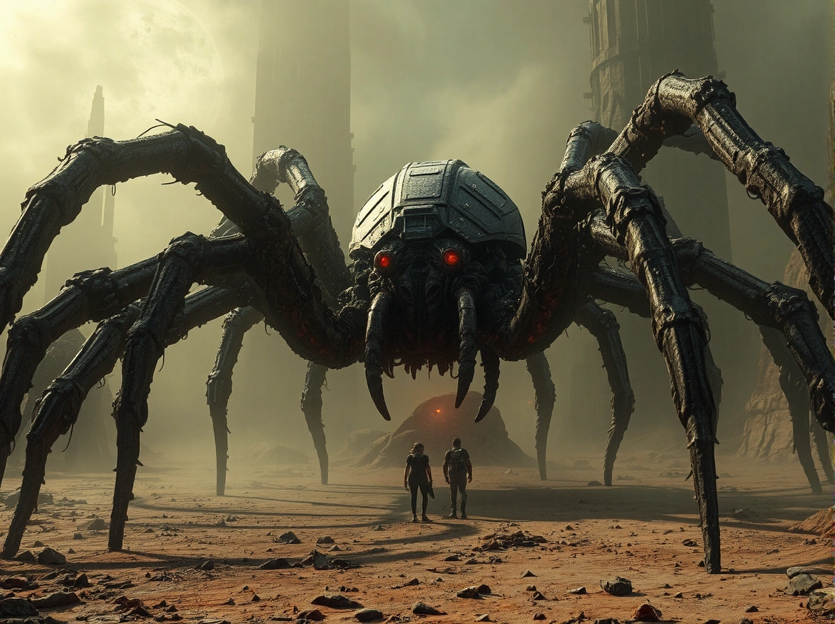 scary huge spider